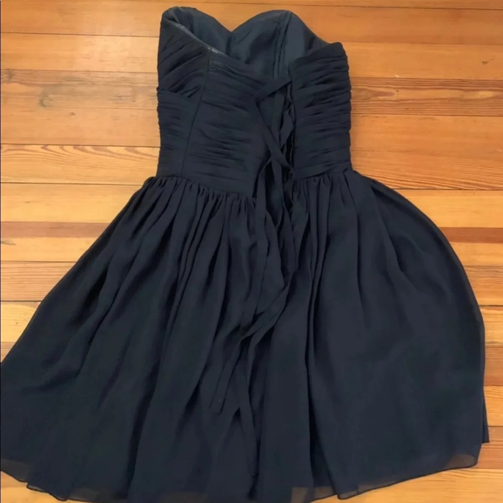 Strapless Navy Blue Cocktail/Prom Dress - Picture 2 of 4